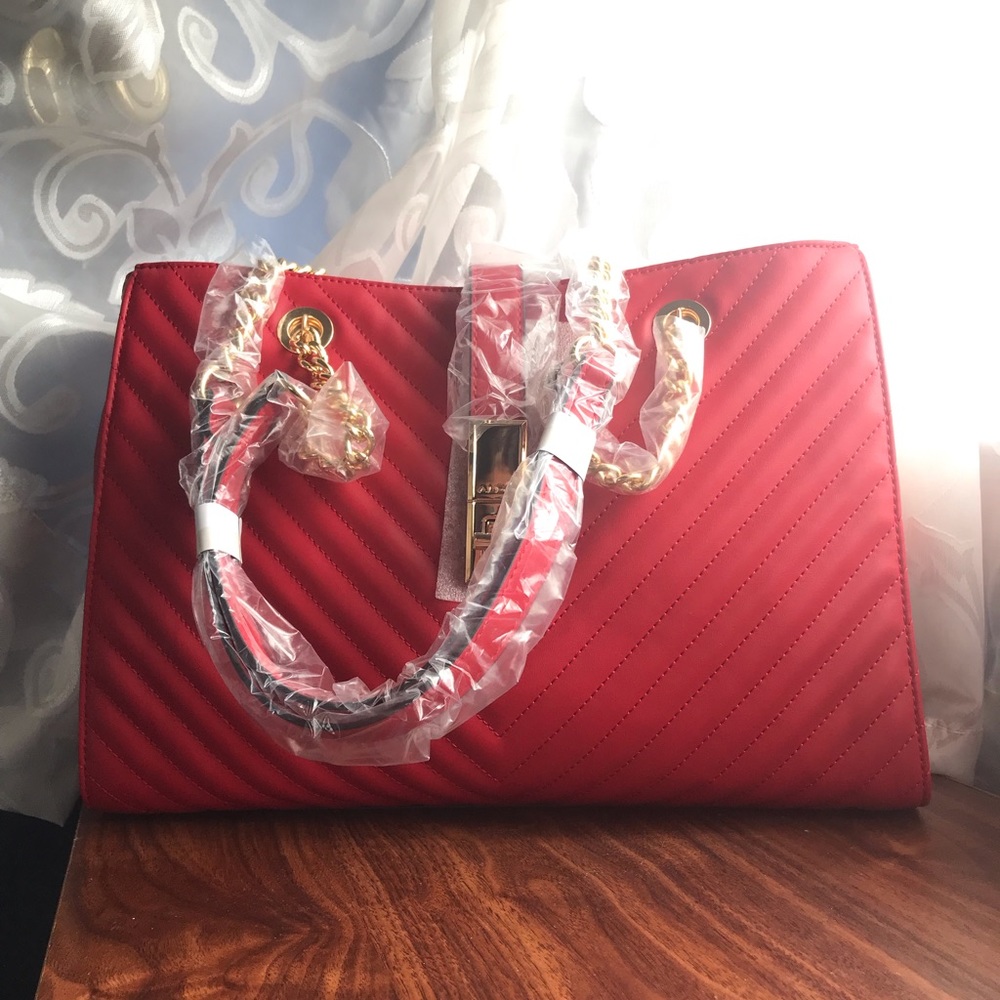 ALDO Red Quilted Hangbag